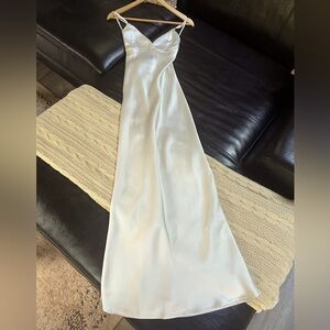 Cream Satin Dress